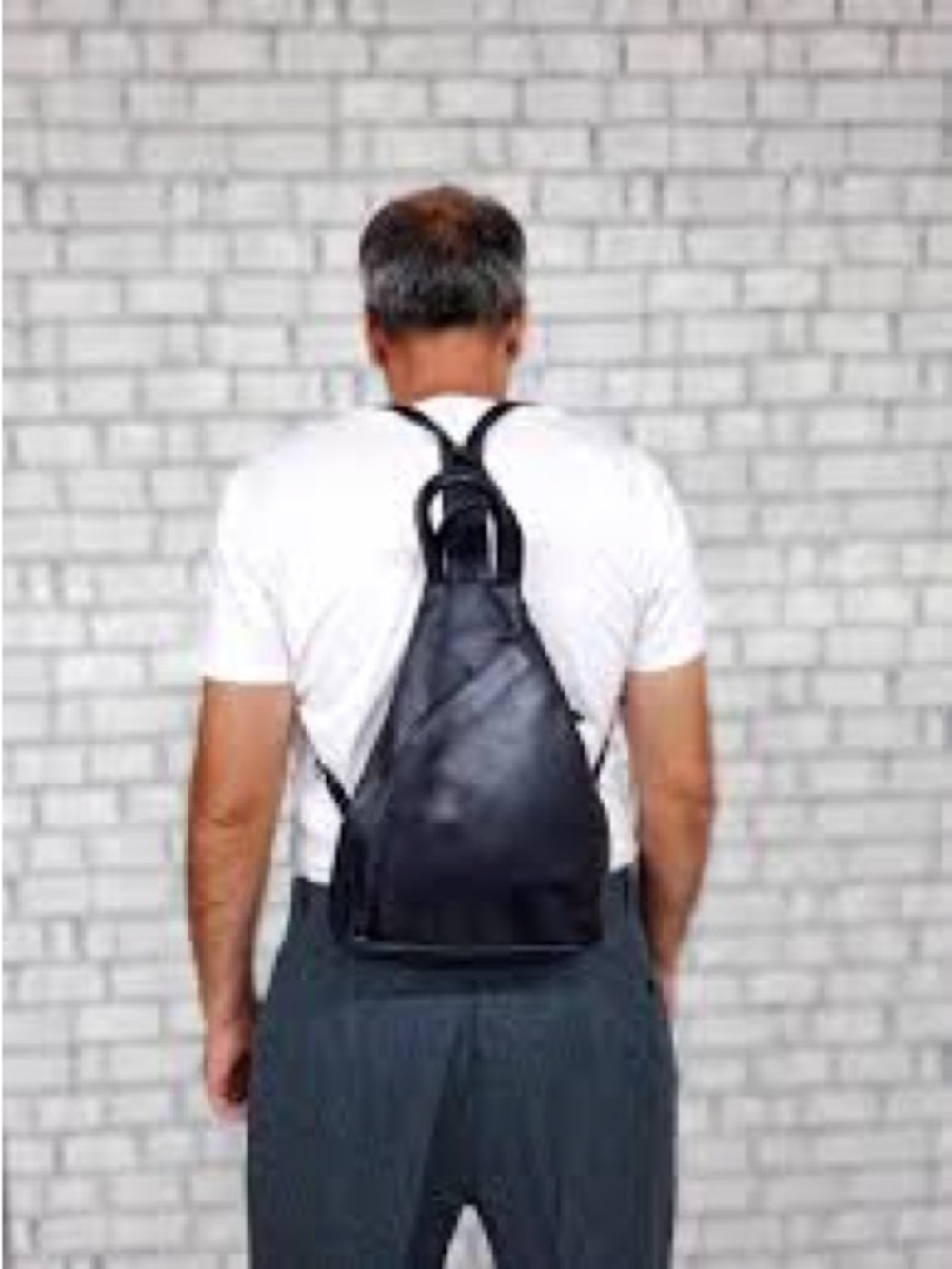 Free People We The Free Soho Convertible Leather Sling Backpack - Black - Picture 16 of 16